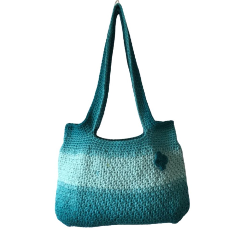 Crochet bag handmade, shoulder women bag, shoppin